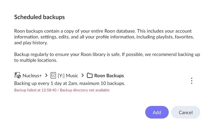 Roon Backup