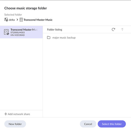 external USB is seen
