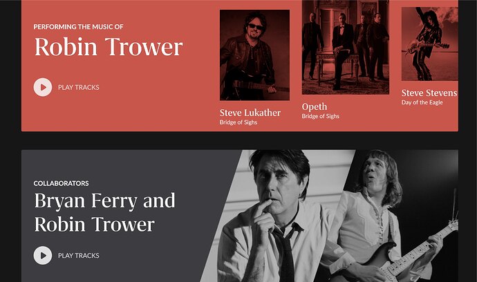 Roon Performing Music of and Collaborators
