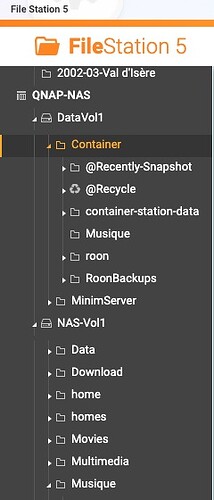 ROON TREE QNAP NAS