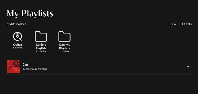 folder playlists