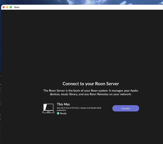 connect to roon server
