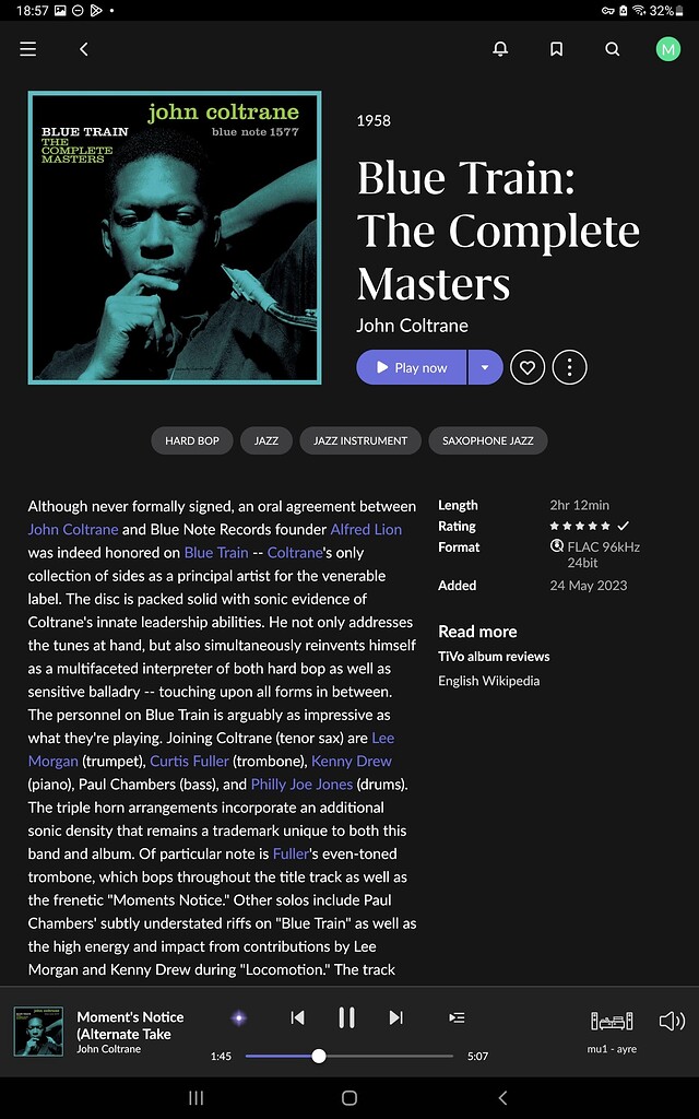 Double track titles Blue Train: The Complete Masters in Qobuz ...