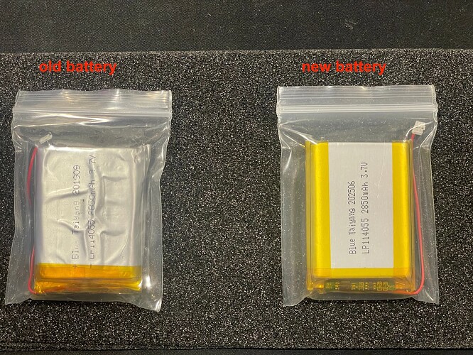 head-fi 2go old versus new battery