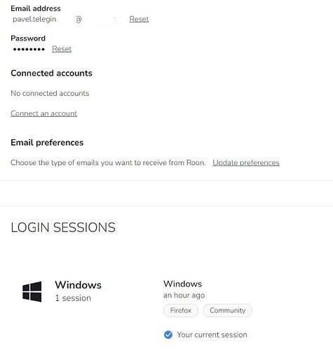 LogIn session