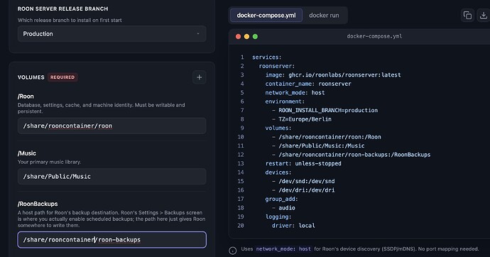 Roon_Dockergenerator