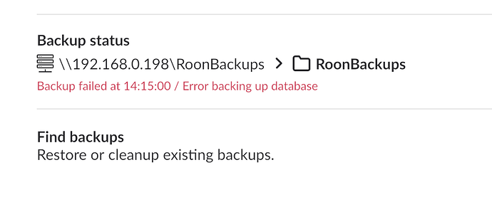 failed backup