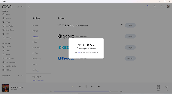 Tidal-Return to Roon