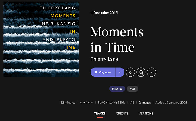 Thierry Lang - Moments In Time