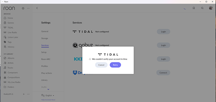 Tidal-Verification-Fail-In-Roon