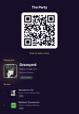 Party screen