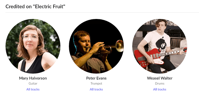 Roon Electric Fruit Credits With Instruments