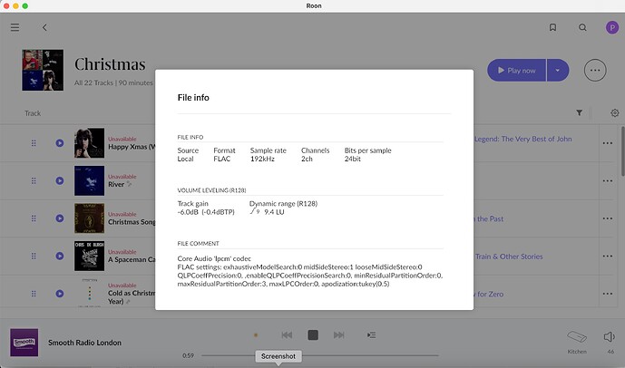 File info from non-working playlist