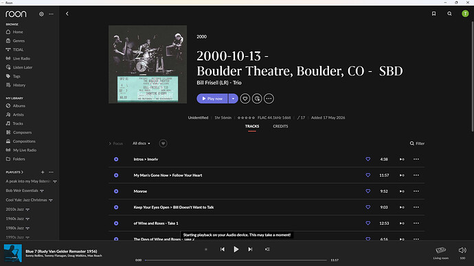 Roon Screen Shot