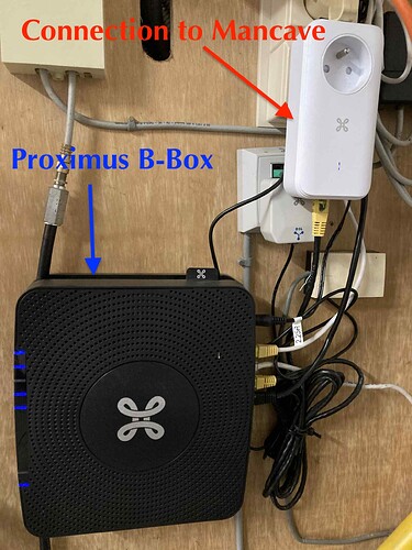 Garage B-Box Internet connection