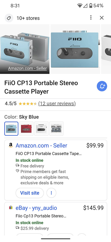 $99 FiiO CP13 cassette player - Audio Gear Talk - Roon Labs Community