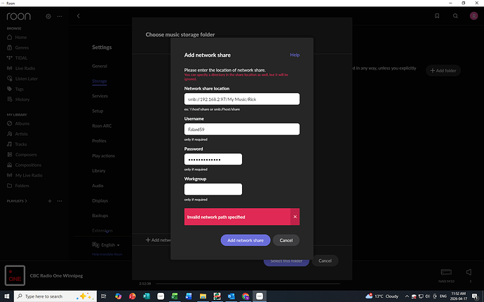 Add Network Share 1
