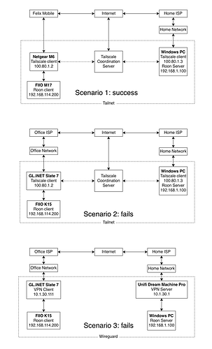 Tailnet Roon VPN Scenarios