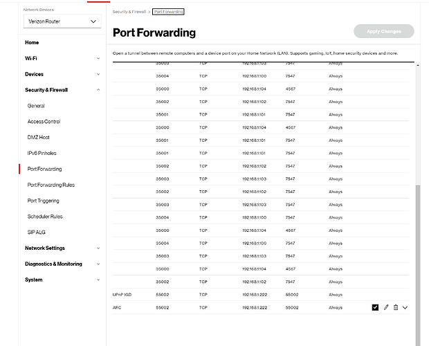 Verizon Port Forwarding