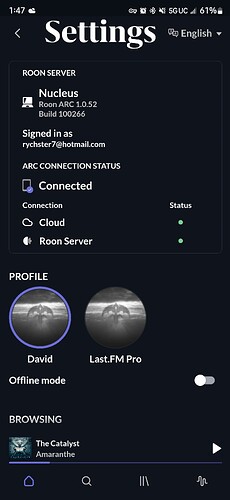Settings Page