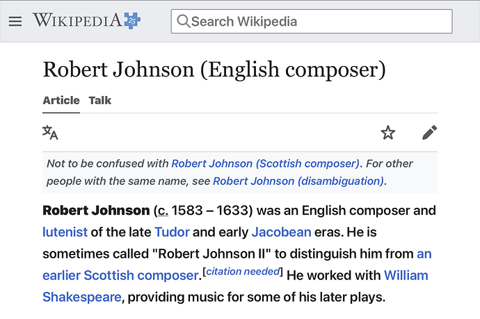 Robert Johnson (English composer) - Wikipedia