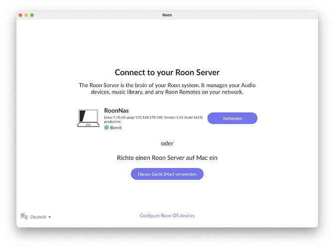Connect to your Roon Server 2026-05-02