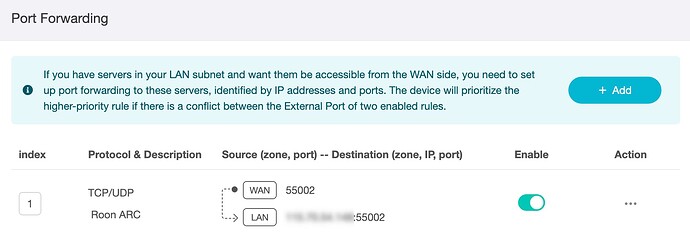 Roon ARC Port forwrading_Screenshot 2025-12-24 at 12.35.39 pm