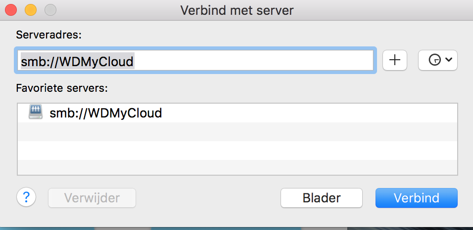 configure wdmycloud for mac