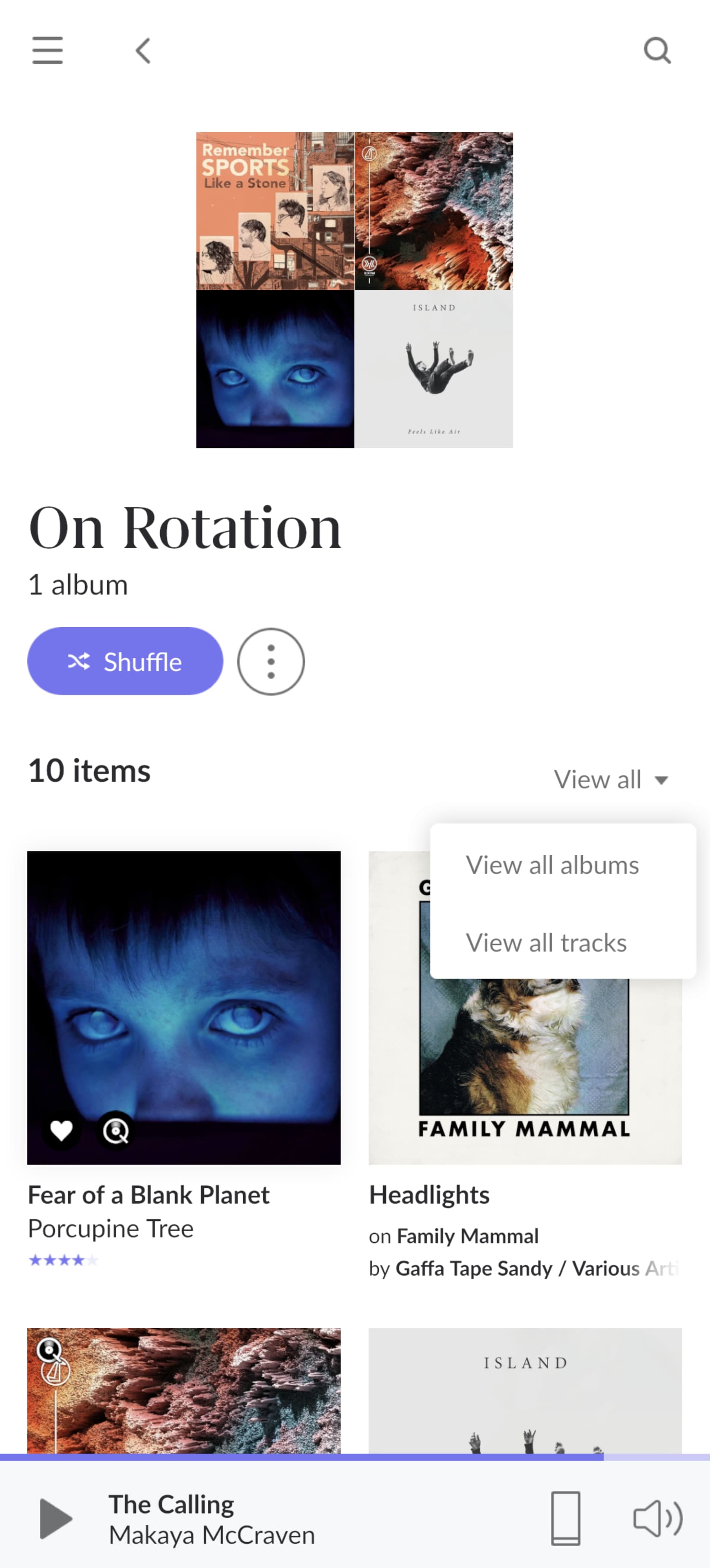 Tag improvement to show Album instead of show all track Roon Software 