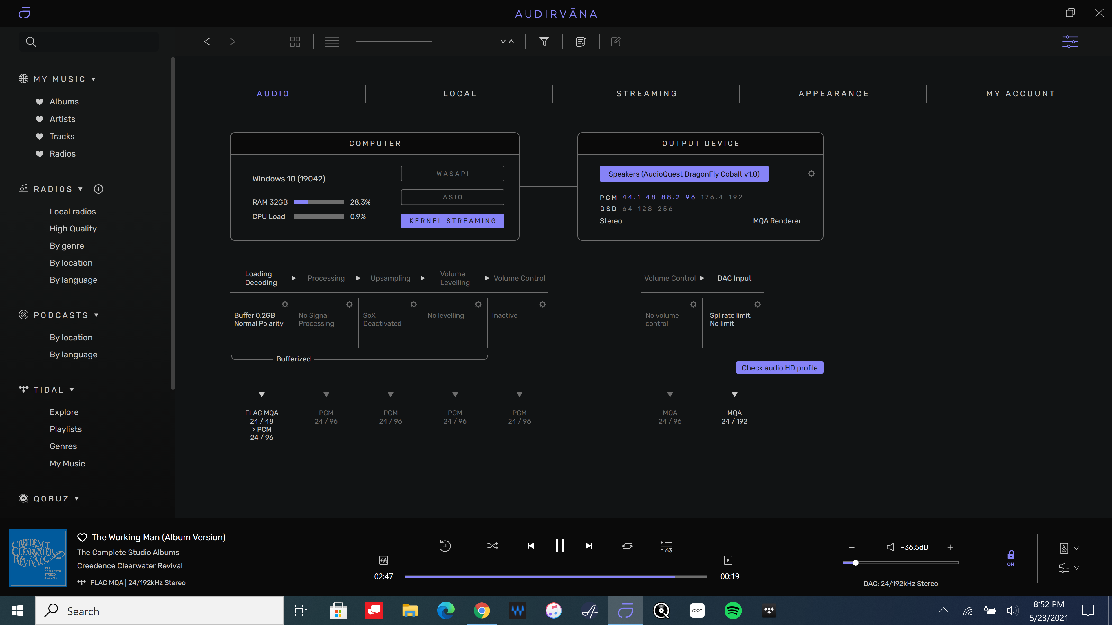 Live stream review - ROON - Audirvana - Foobar - JRiver - Alpha Audio