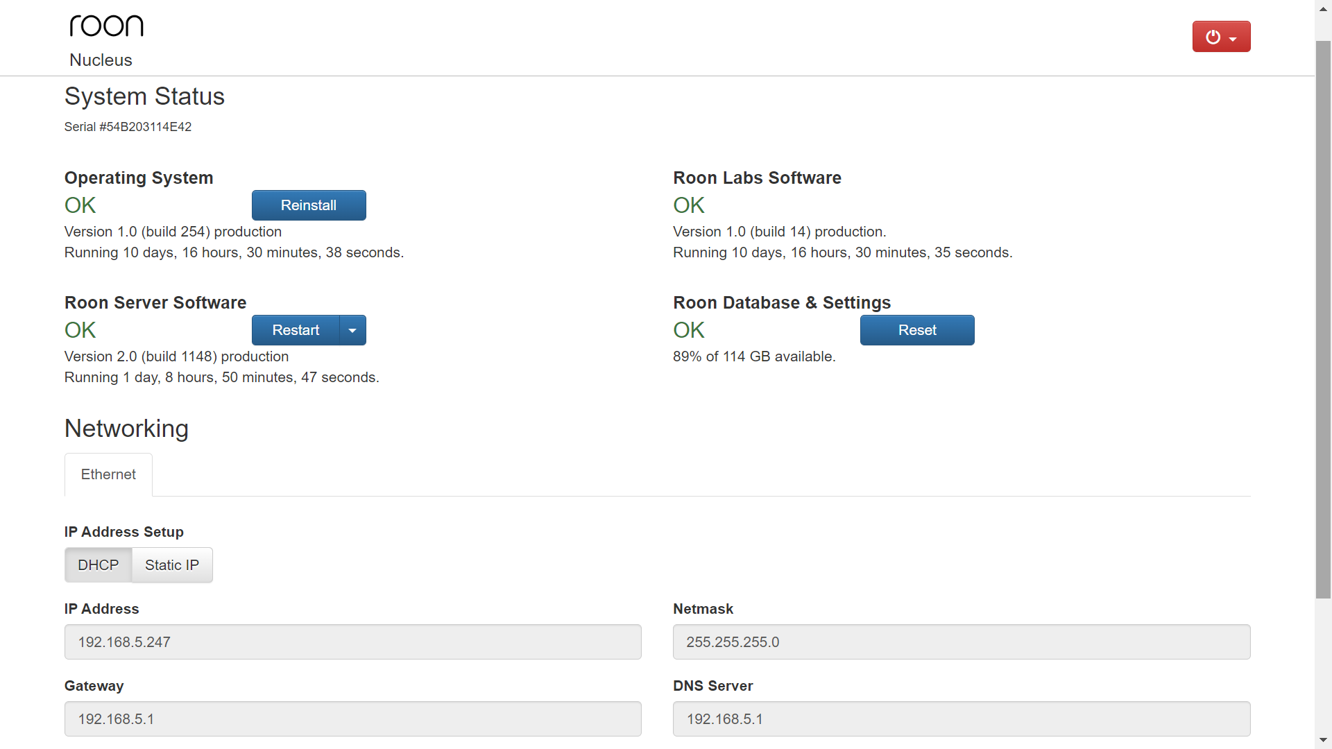 Nucleus - replace the internal storage - Nucleus Support - Roon