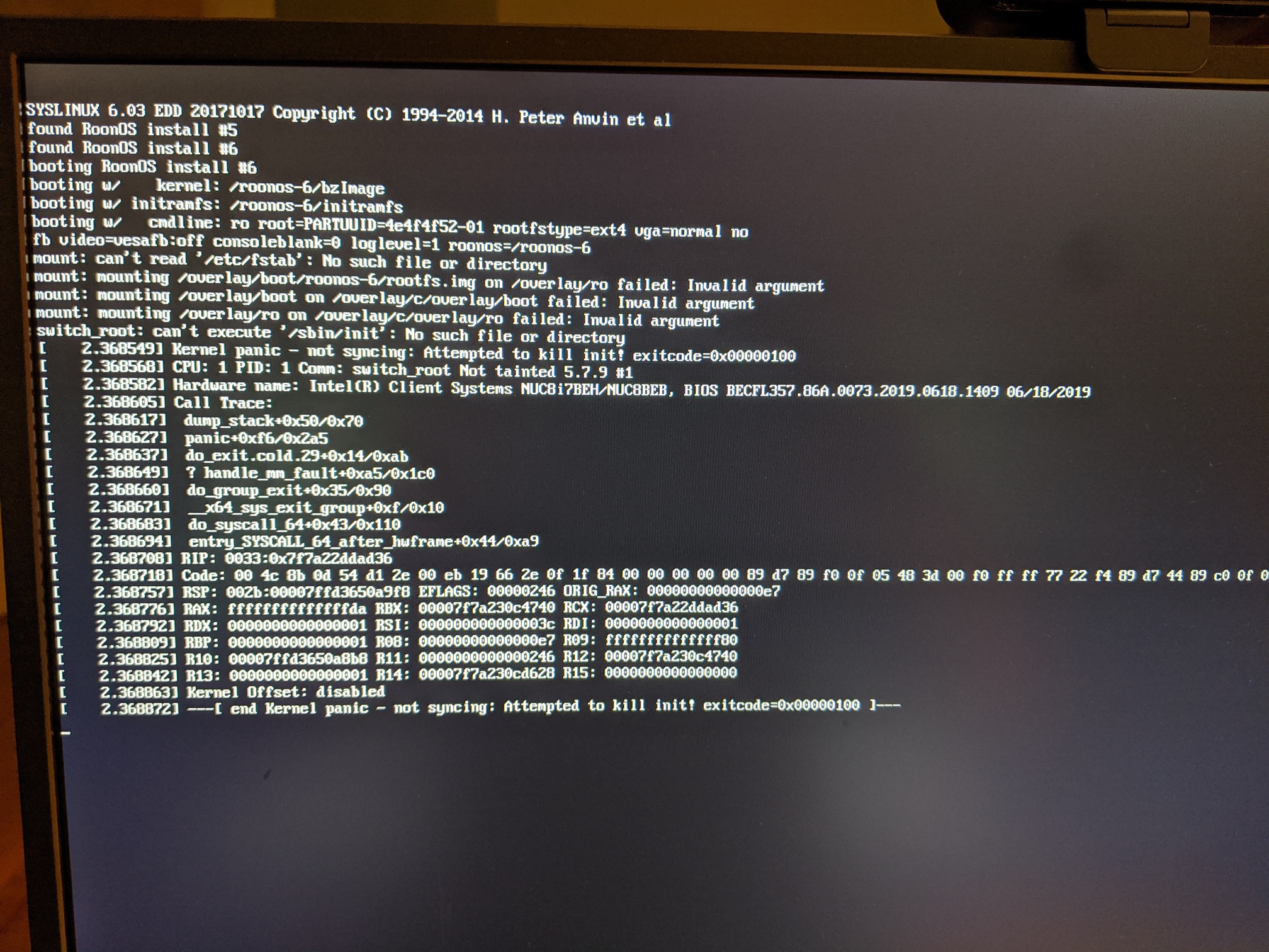 Can't access Roon Core via Intel NUC running Roon Rock - Support 