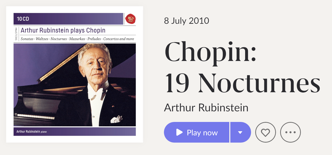 Arthur Rubinstein Discography