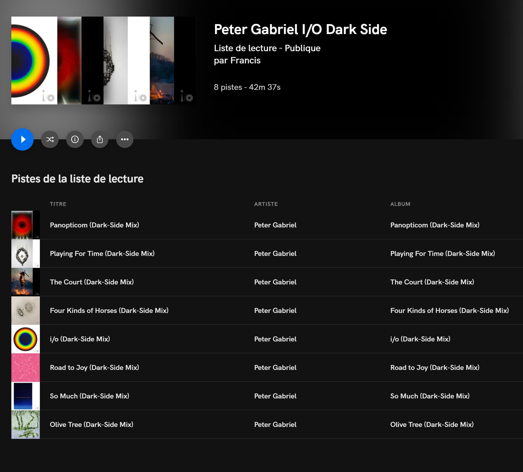 Peter Gabriel I/O messed up track version - Metadata - Roon Labs