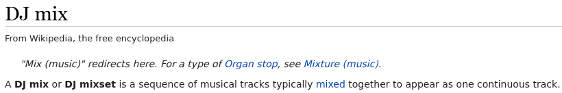 https://en.wikipedia.org/wiki/DJ_mix