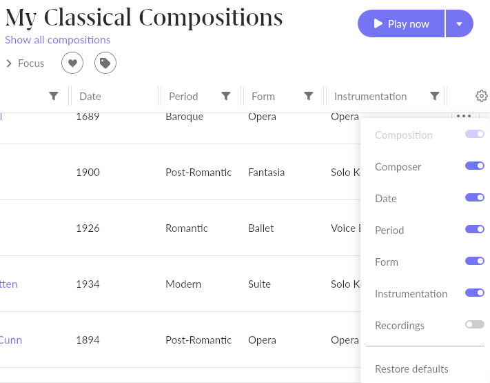 Classical Music Metadata Implementation Feature Suggestions Roon 