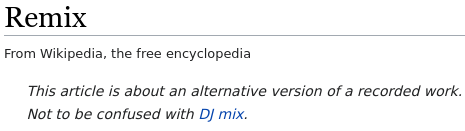 https://en.wikipedia.org/wiki/Remix