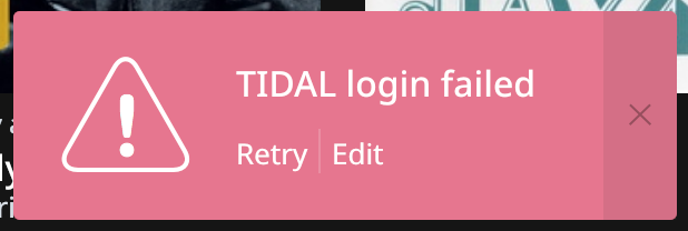 roon tidal fail