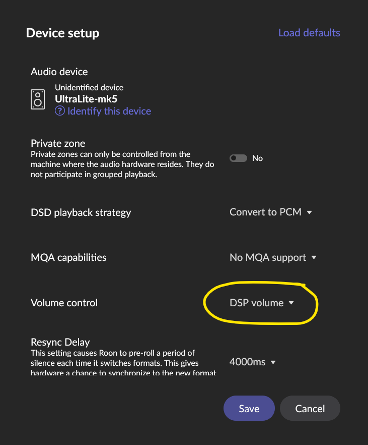 Why is DSP volume not showing up in my signal path Roon Software