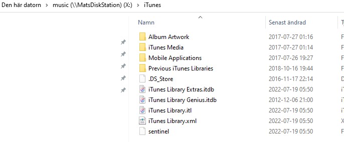 iTune library