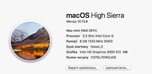 mac mini (mid 2011) High Sierra