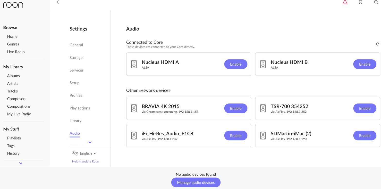 Roon no longer sees DAC for USB output - Nucleus Support - Roon