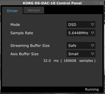 KORG Control Panel_DSD