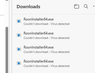 Roon Download problem