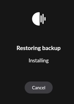 Endless restoring backup Screenshot 2021-06-28 131353