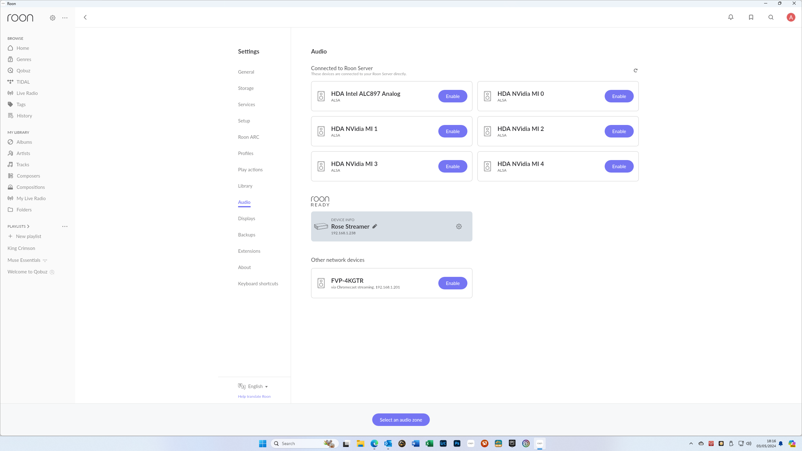 Issue with Audio Output to Windows 11 PC Attached Speakers in Roon ...