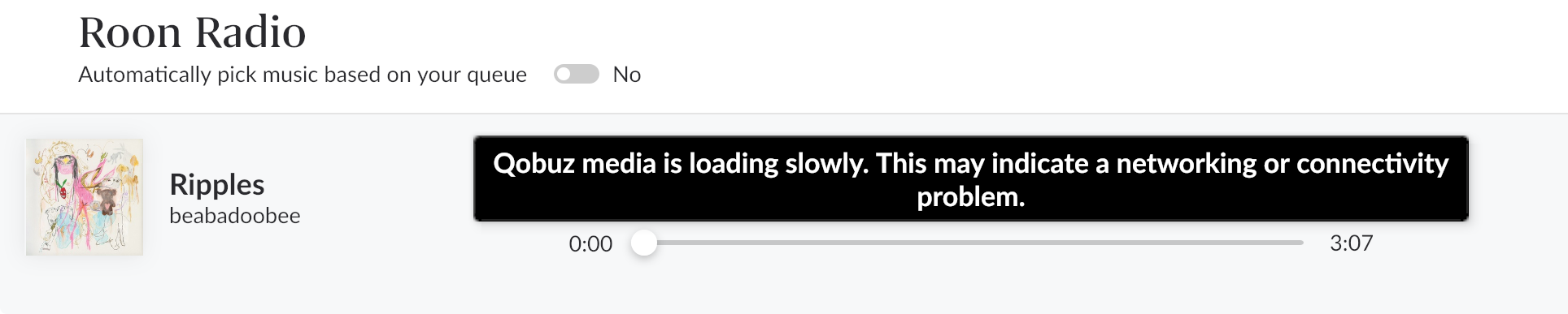 Media Loading slowly - Qobuz Error (ref#BAD4RS) - Support - Roon Labs ...