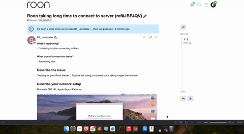 open roon server mac