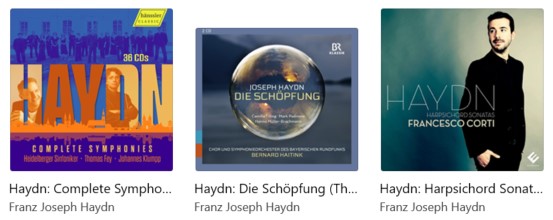 Haydn iTunes