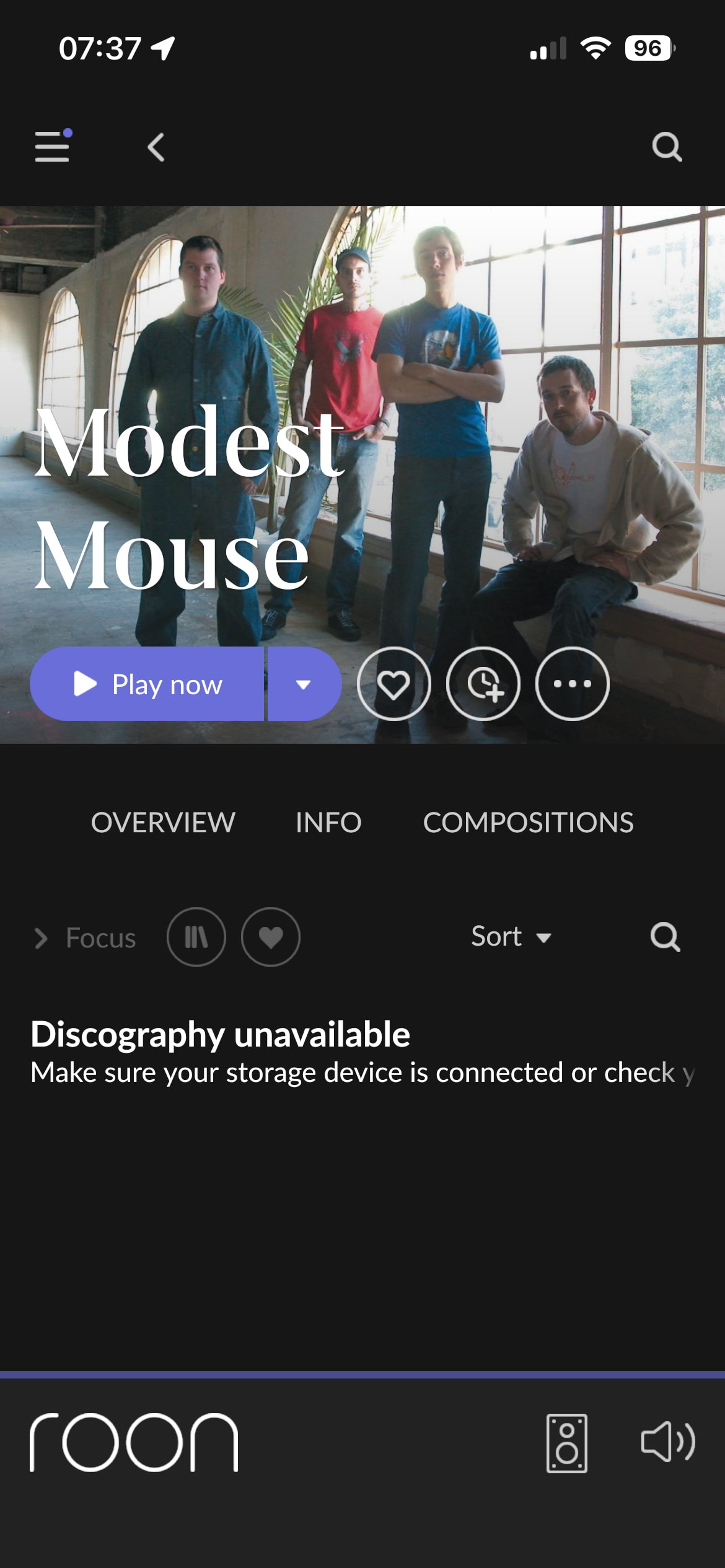 Deca Fails Discography fails to load on 2.70 (build 1665) - Early Access - Roon ...